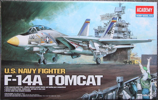 Academy 12253 1/48 F-14A Tomcat - U.S. Navy Fighter - Hobby City NZ