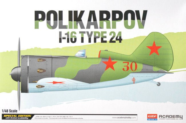 Academy 12314 1/48 POLIKARPOV I-6 TYPE 24 - Hobby City NZ (7521362051309)
