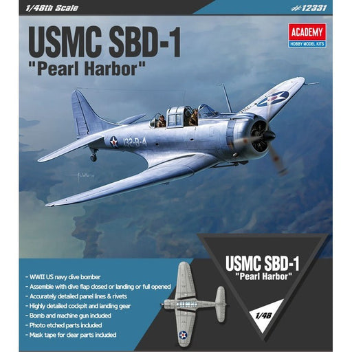 Academy 12331 1/48 USMS SBD-1 PEARL HARBOR - Hobby City NZ