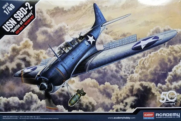 Academy 12335 1/48 USN SBD-2 Dauntless - Battle of Midway - Hobby City NZ