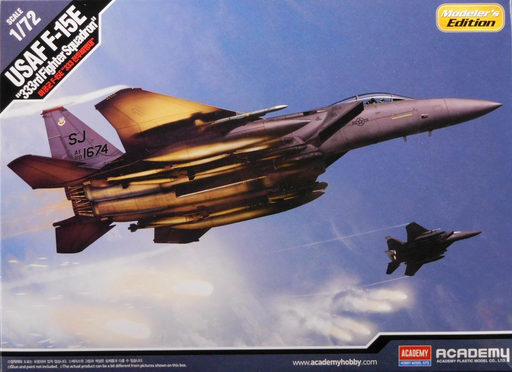 ACADEMY 12550 1/72 USAF F-15E "333rd FGTRSQ" - Hobby City NZ