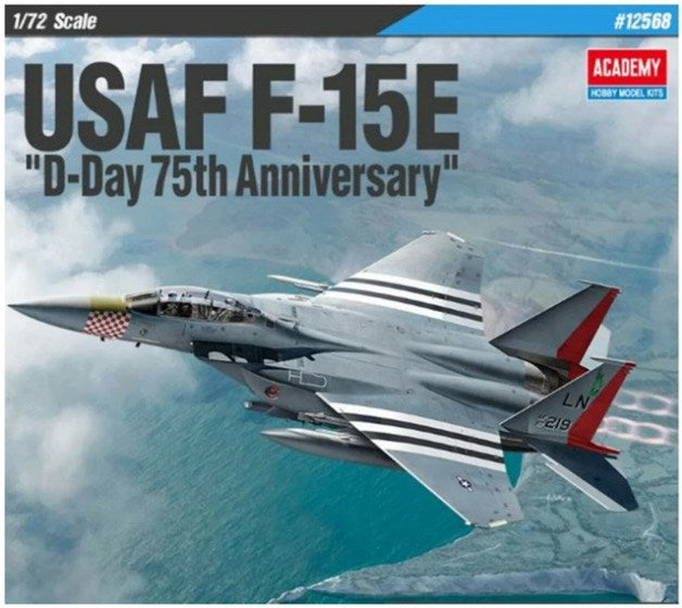 Academy 12568 1/72 USAF F-15E D-DAY 75TH ANNIVERSARY - Hobby City NZ (4770010300465)