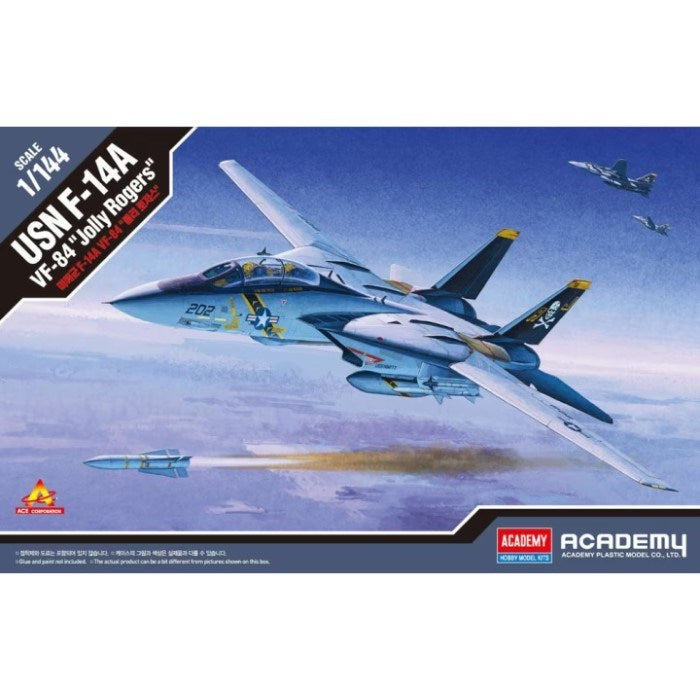 Academy 12626 1/144 USN F-14A - VF-84 "Jolly Rogers" - Hobby City NZ
