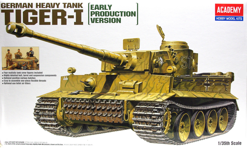 Academy 13264 1/35 TIGERTANK WWII "EXTERIOR MODEL"