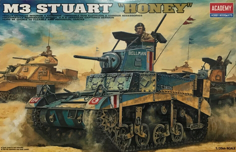 Academy 13270 1/35 U.S. M3A1 STUART "HONEY" - Hobby City NZ