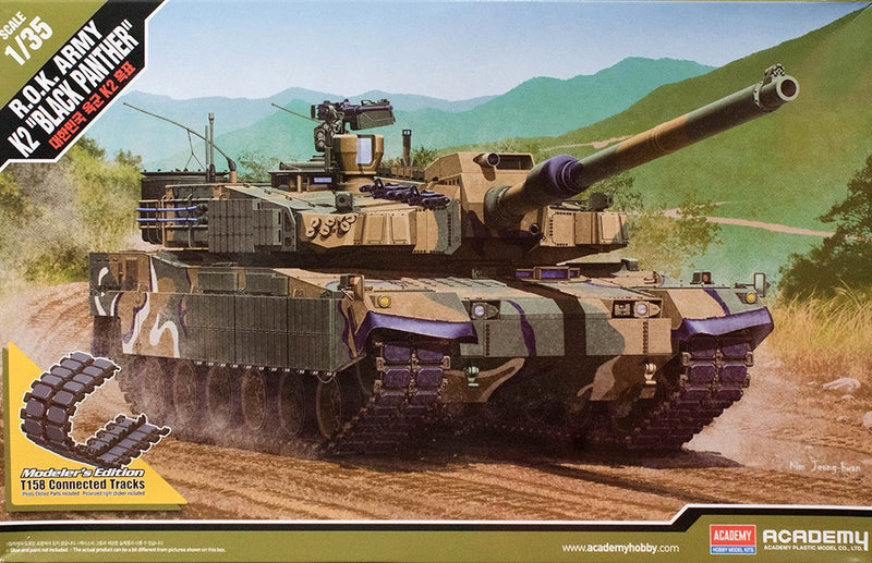 Academy 13511 1/35 REPUBLIC OF KOREA TANK K2 PANTHER - Hobby City NZ