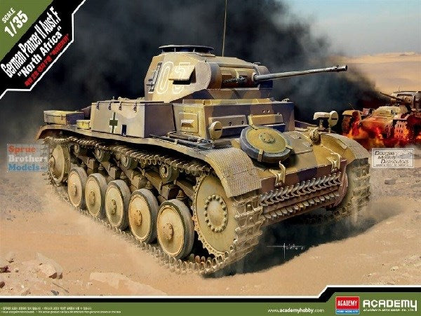 ACADEMY 13535 1/35 GERMAN PANZER II AUSF.F "NTH AFRICA" (8278322151661)