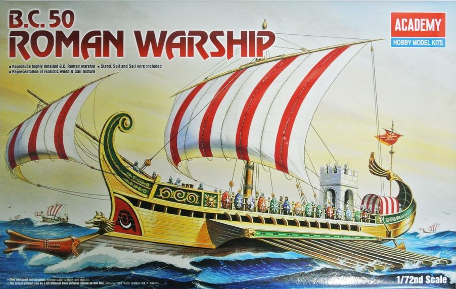Academy 14207 1/72 B.C. ROMAN WARSHIP -1401 (8278103654637)