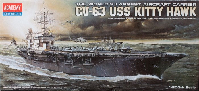 Academy 14210 1/800 USS CVN-63 KITTY HAWK - Hobby City NZ