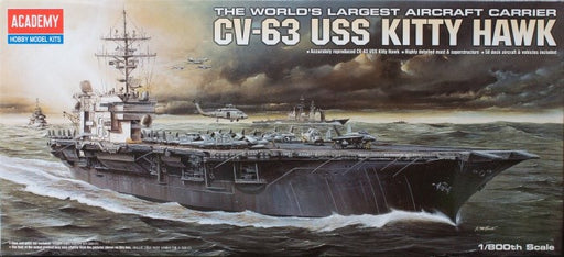 Academy 14210 1/800 USS CVN-63 KITTY HAWK - Hobby City NZ