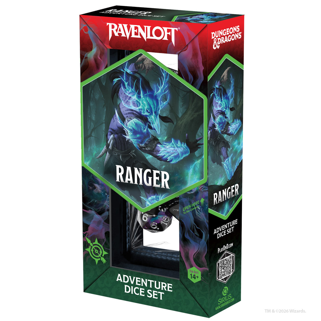 Dungeons & Dragons Adventure Dice Ranger: Black, Blue - SDZ2002-34