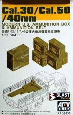 AFV Club 35035 1/35 40mm/Cal.30/Cal.50mm Ammo Box (9120450052333)