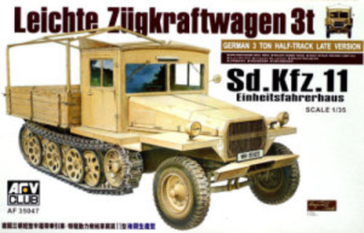 AFV Club AF35047 1/35 German Sd.Kfz.11 Late Version With Wood Cab - Hobby City NZ (8964696867053)