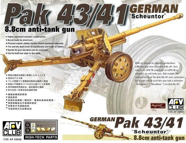 AFV Club 35059 1/35 German Pak 43/41 8.8cm Anti-Tank Gun (9120450478317)