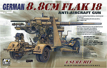 AFV Club 35088 1/35 German 8.8cm Flak-18 AA Gun (9120450642157)