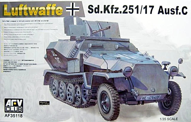 AFV Club 35118 1/35 German Sd.Kfz.25 Ausf.C. (Late Type) (9120451526893)