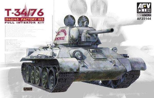 AFV Club AF35144 1/35 T34/76 Model 1942/43 Factory No.183 (Full Interior KIT) (8964699226349)