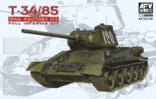 AFV Club 35145 1/35 T34/85 Model 174 Factory (Full Interior Kit) (9120451756269)
