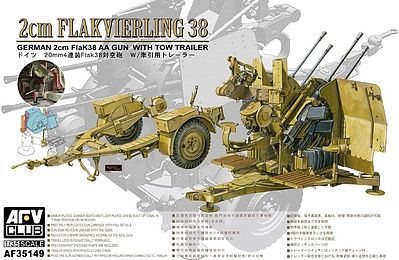 AFV Club 35149 1/35 German 2cm Flakvierling 38 AA Gun (9120451821805)
