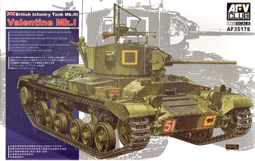 AFV Club 35178 1/35 British Infantry Tank Mk.III Valentine Mk.I (9120452182253)