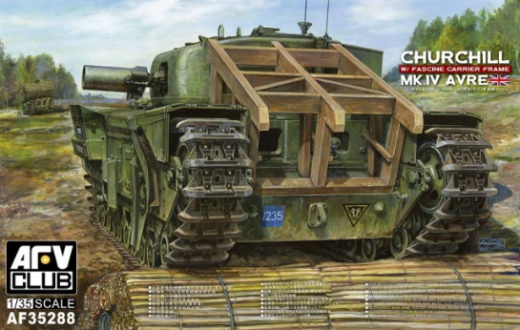 AFV Club 35288 1/35 Churchill Mk.IV Avre w/ Fascine Carrier (9120453230829)