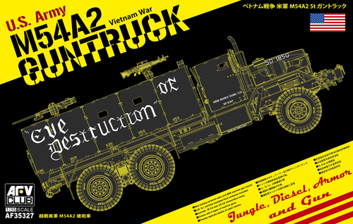 AFV Club AF35327 1/35 M54A2 5-ton Gun truck (8964702699757)