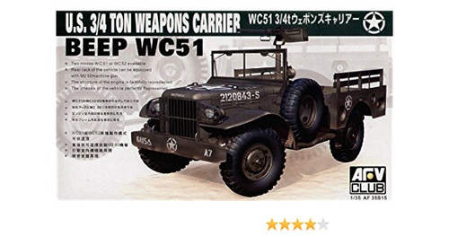 AFV Club 35S15 1/35 Wc51 3/4T Weapons Carrier (9120454017261)