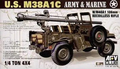 AFV Club AF35S19 1/35 M38A1C T 106mm Recoiless Rifle (8964703682797)
