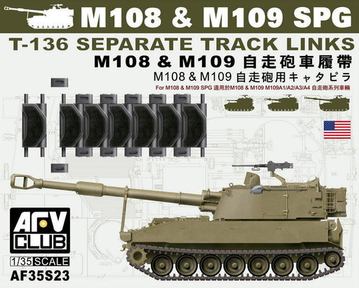 AFV Club AF35S23 1/35 T-136 Track For M108/M109 (Workable) Conversion Kit - Hobby City NZ (8964703846637)