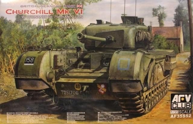 AFV Club 35S52 1/35 Churchill Mk.VI (9120454312173)