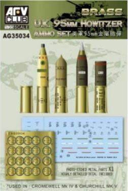 AFV Club AG35034 1/35 U.K. 95mm Howitzer Ammo Set - Hobby City NZ (8964704731373)