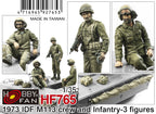 AFV Club 1/35 1973 IDF M113 Crew & Infantry-3figures w/Accessories