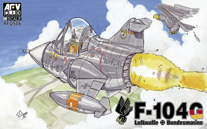 AFV Club QS06 Egg F-104G Luftwaffe / Bundesmarine - Hobby City NZ (8964705583341)