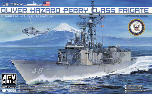AFV Club SE70006 1/700 US Navy Oliver Hazard Perry Class Frigate (9120455327981)