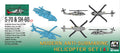AFV Club SE70009 1/700 Modern Anti-submarine Helicopter Set1 (SH-60B & S-70C(M)) (8964706205933)