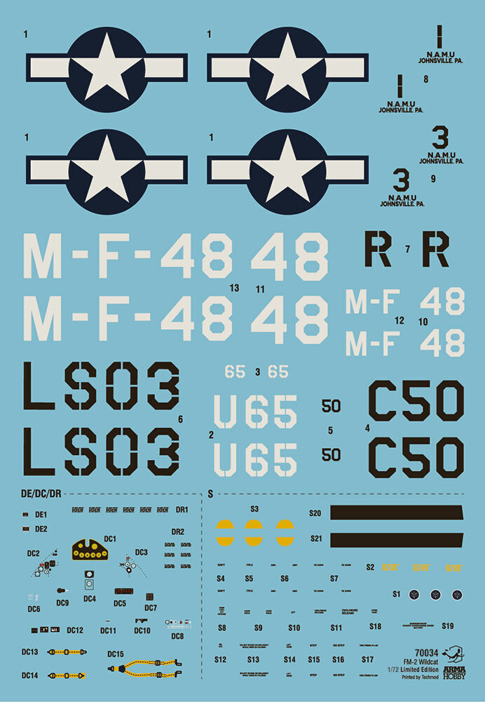 Arma Hobby AH70034 1/72 FM-2 Wildcat Training Cats Limited Edition (9120456147181)