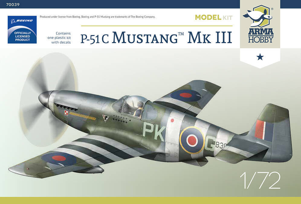 Arma Hobby 70039 1/72 P-51C Mustang Mk III (8964707877101)