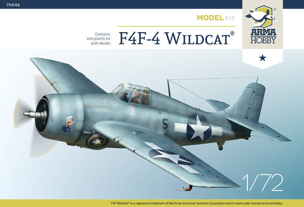Arma Hobby 70048 1/72 F4F-4 Wildcat Model Kit (8964708335853)