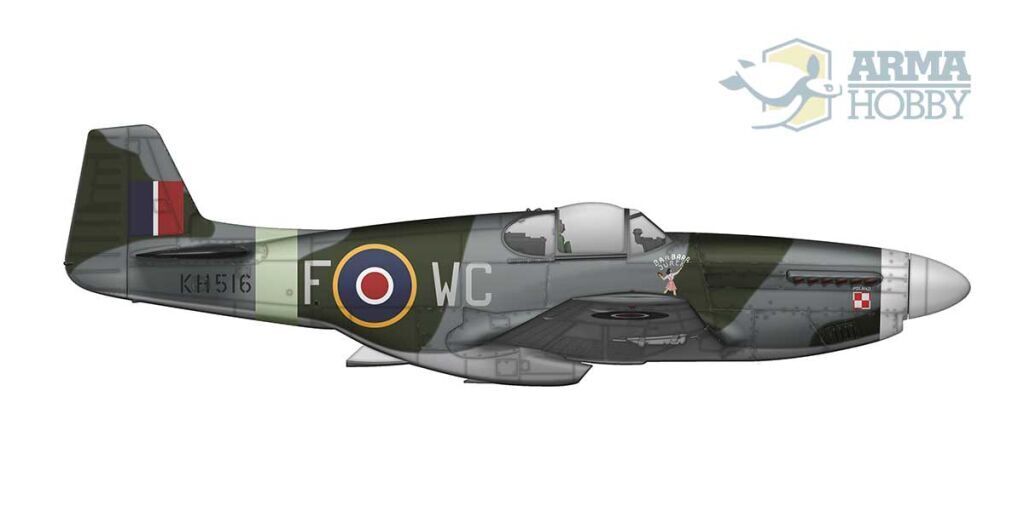 Arma Hobby AH70067 1/72 Mustang P-51 B/C (9120456474861)