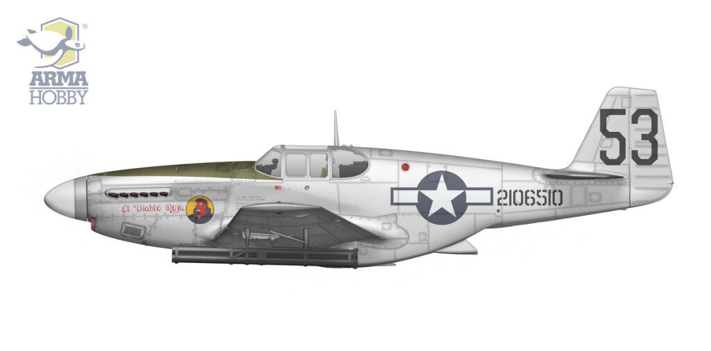 Arma Hobby AH70075 1/72 P-51B Mustang CBI (9120456507629)