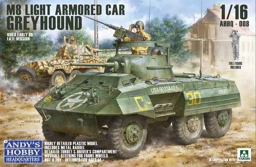 Andys Hobby HQ  1/16 M8 Greyhound US Light Armoured Car - Hobby City NZ (8964709613805)