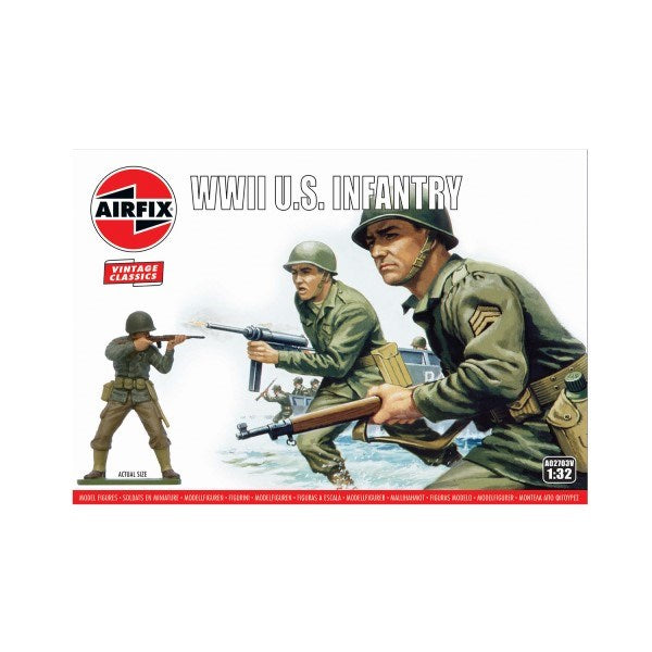 Airfix 02703V 1/32 Vintage Classics: WWII U.S. Infantry - Hobby City NZ (7742912266477)