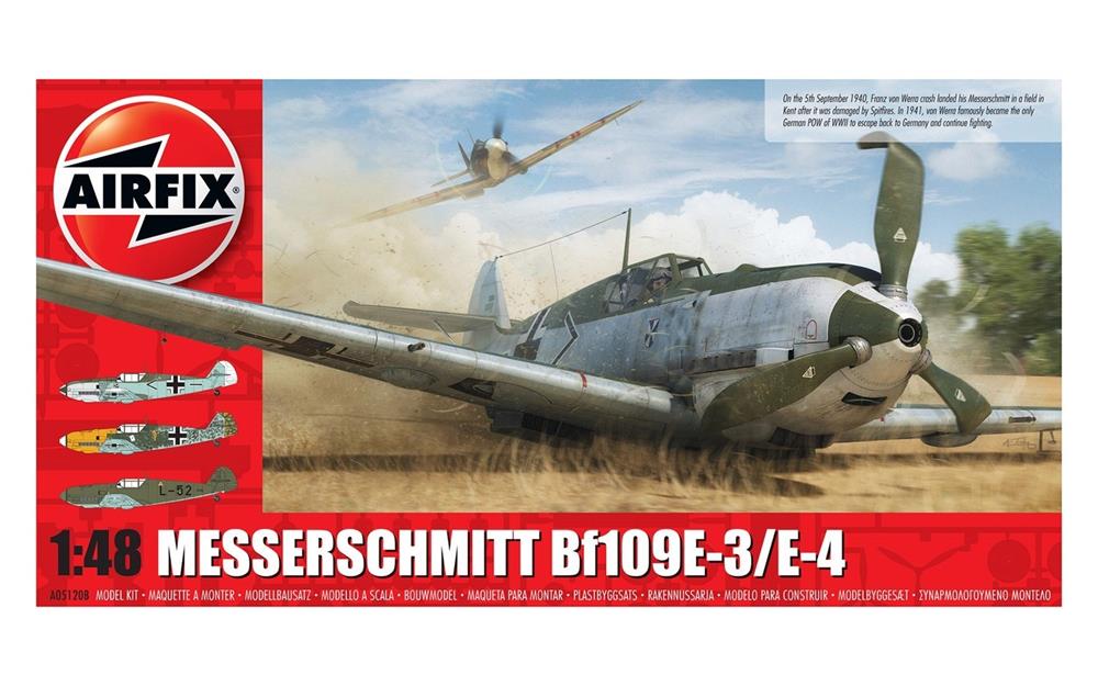 Airfix 05120B 1/48 Messerschmitt Bf109E-3/E-4 (7589877350637)