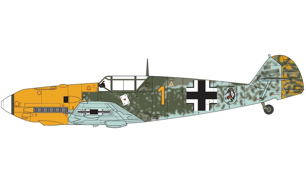 Airfix 05120B 1/48 Messerschmitt Bf109E-3/E-4 (7589877350637)