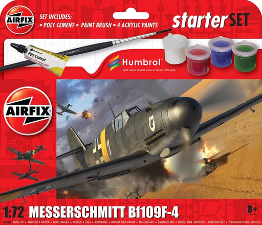Airfix 55014 Starter Set 1/72 Messerschmitt Bf109F-4 (8984288887021)