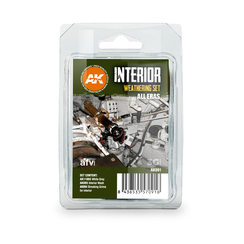 AK Interactive AK091 INTERIOR WEATHERING SET - Hobby City NZ (8346767818989)