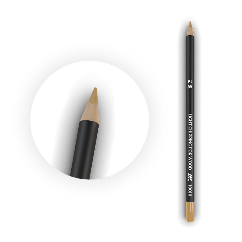 AK Interactive AK10016 Weathering Light Chipping For Wood Watercolour Pencil