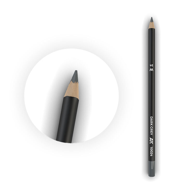 AK Interactive AK10024 Weathering Dark Grey Watercolour Pencil