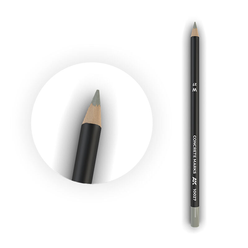 AK Interactive AK10027 Weathering Concrete Marks Watercolour Pencil