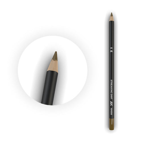 AK Interactive AK10030 Weathering Streaking Dirt Watercolour Pencil